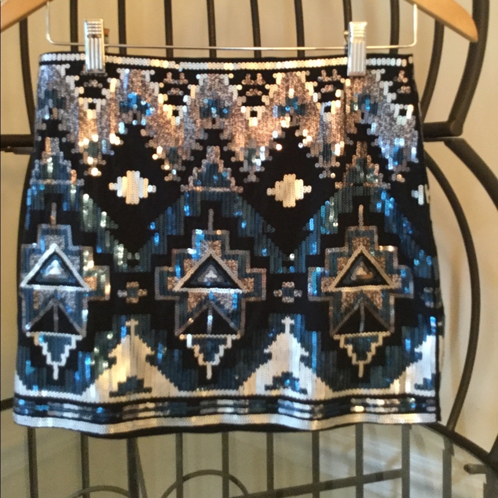 Sequence express skirt blue size XS